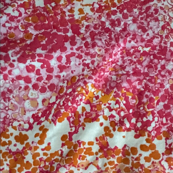 J. McLaughlin Pink and Orange Long Sleeve Tee - Picture 2 of 6